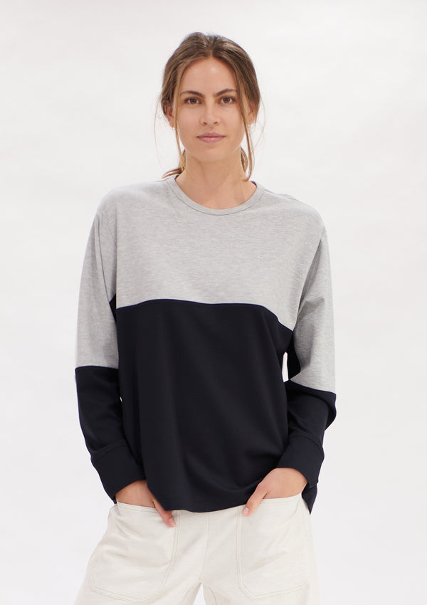 Mela Purdie Compact Knit Two Tone Sweater