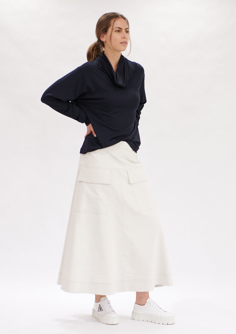 Mela Purdie Polished Canvas Duo Pocket Skirt