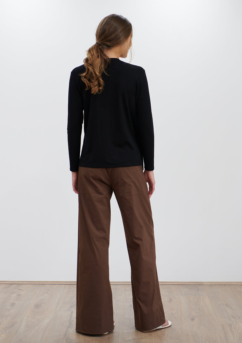 Mela Purdie Matte Jersey Foldover Top
