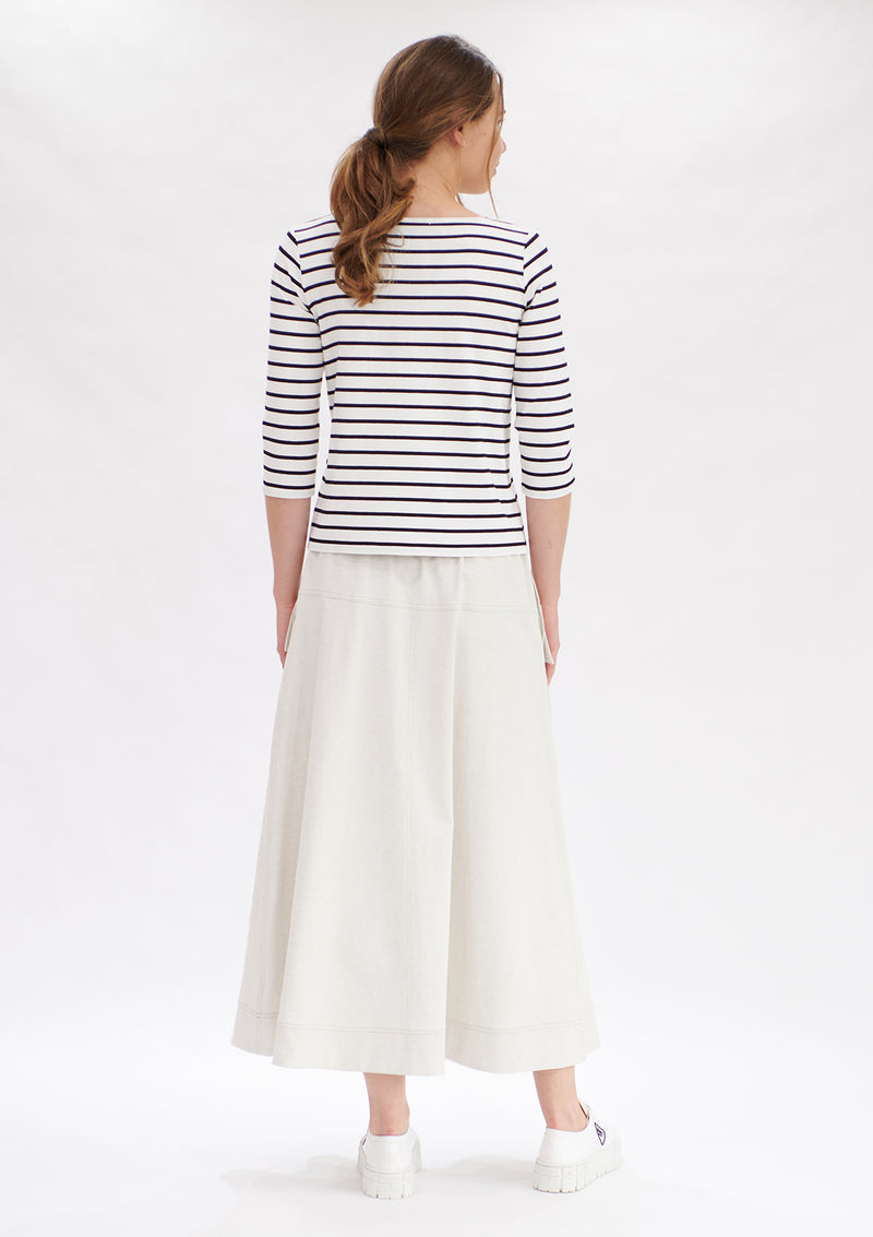 Mela Purdie Artisan Stripe Relaxed Boat Neck