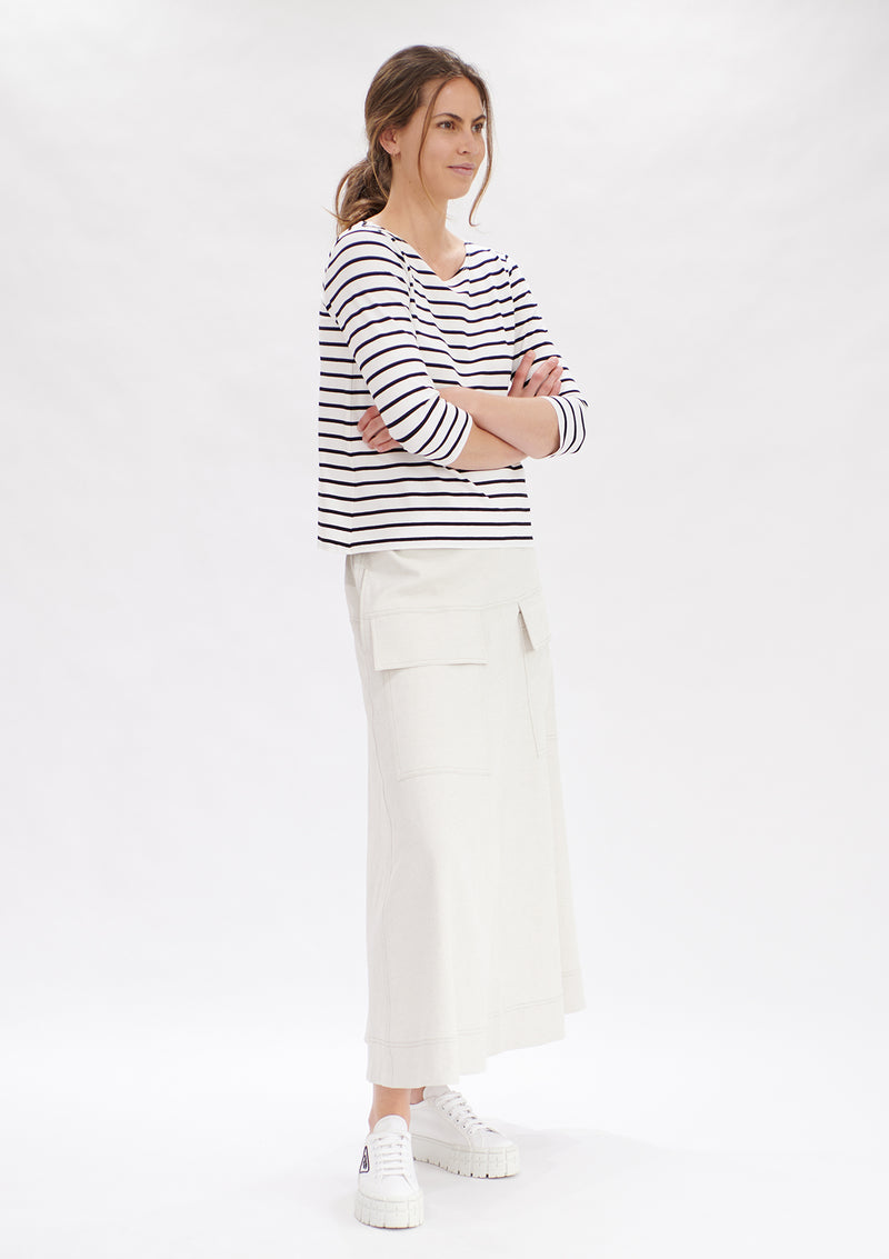 Mela Purdie Artisan Stripe Relaxed Boat Neck