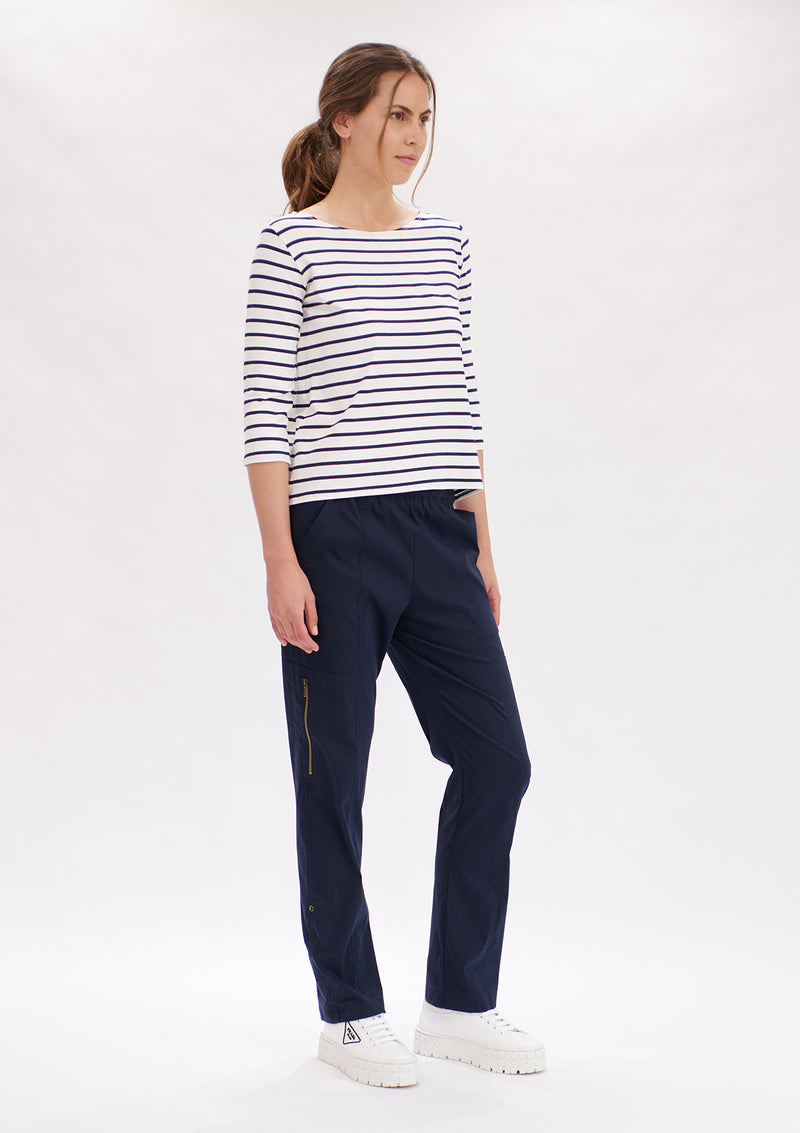 Mela Purdie Artisan Stripe Relaxed Boat Neck