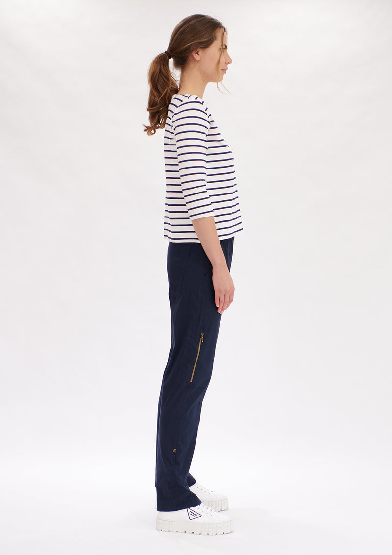 Mela Purdie Artisan Stripe Relaxed Boat Neck