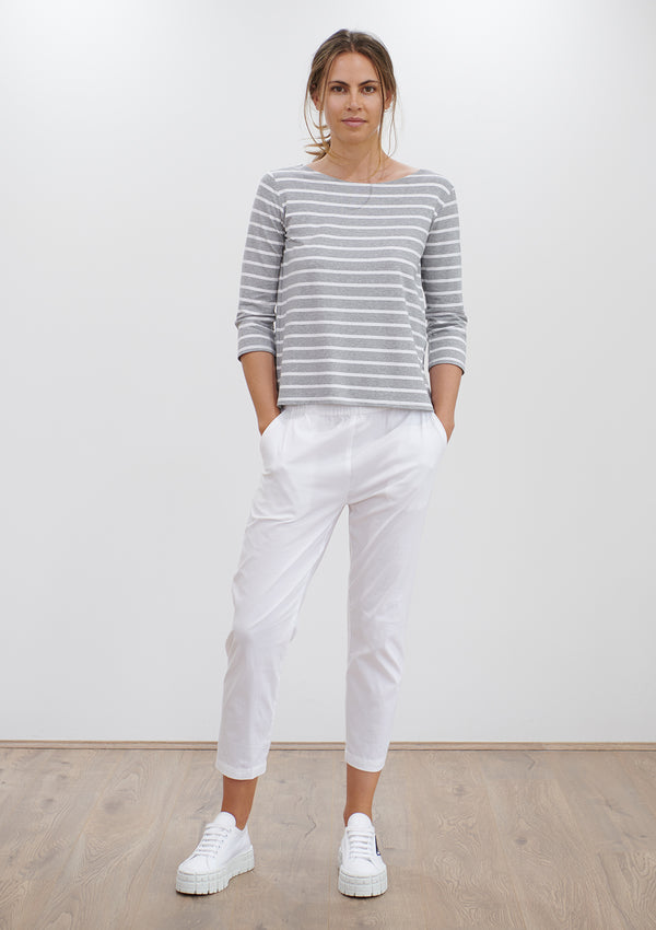 Mela Purdie Block Stripe Relaxed Boat Neck