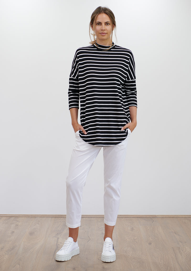 Mela Purdie Block Stripe Crew Neck Sweater