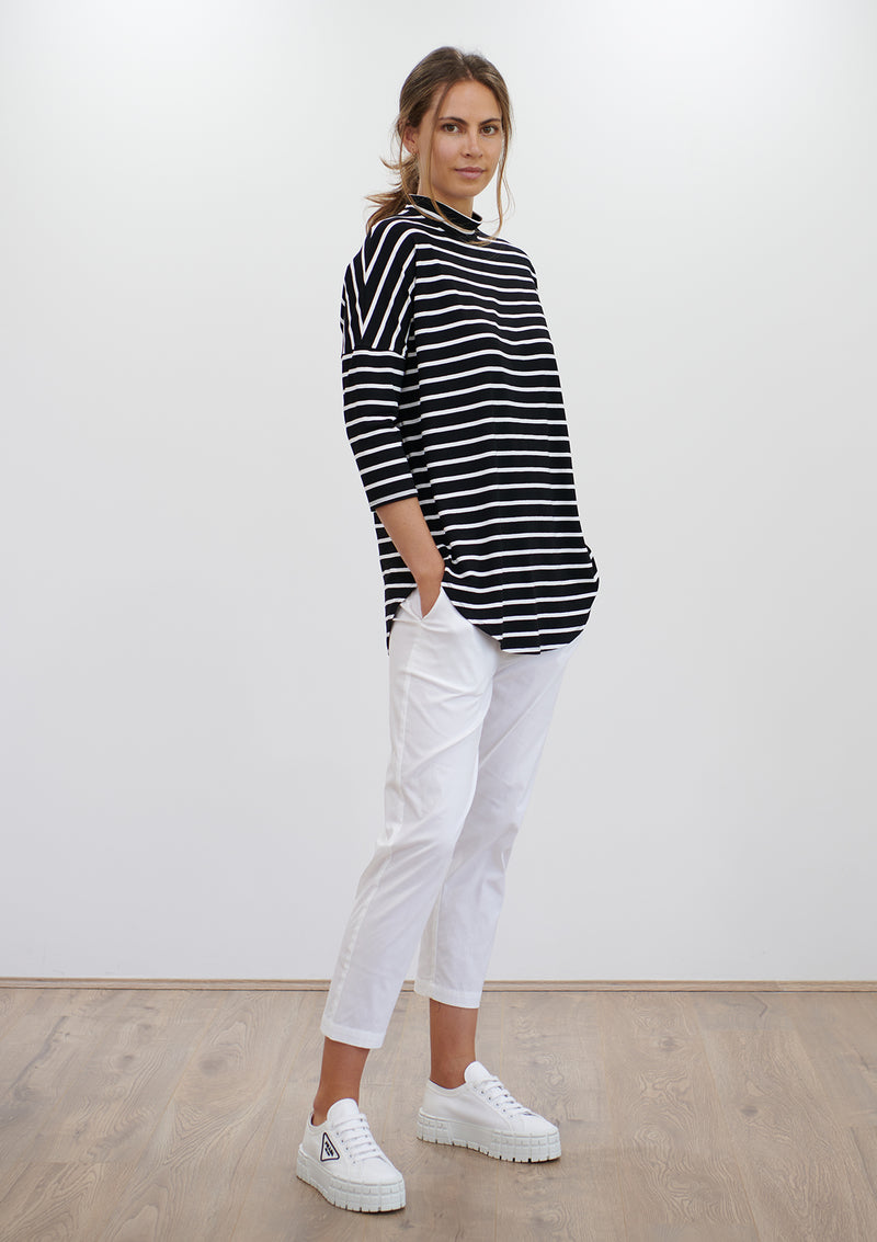 Mela Purdie Block Stripe Crew Neck Sweater