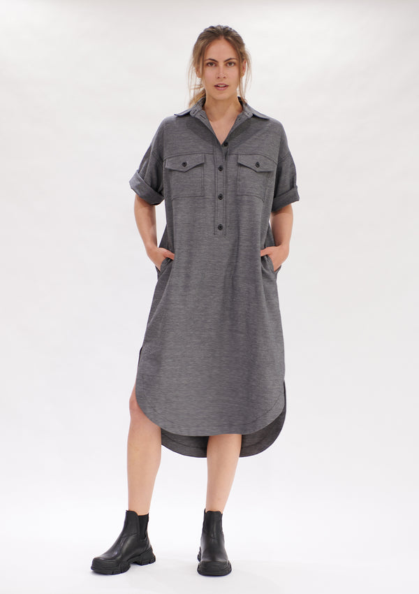 Mela Purdie Polished Canvas Shirtmaker Dress