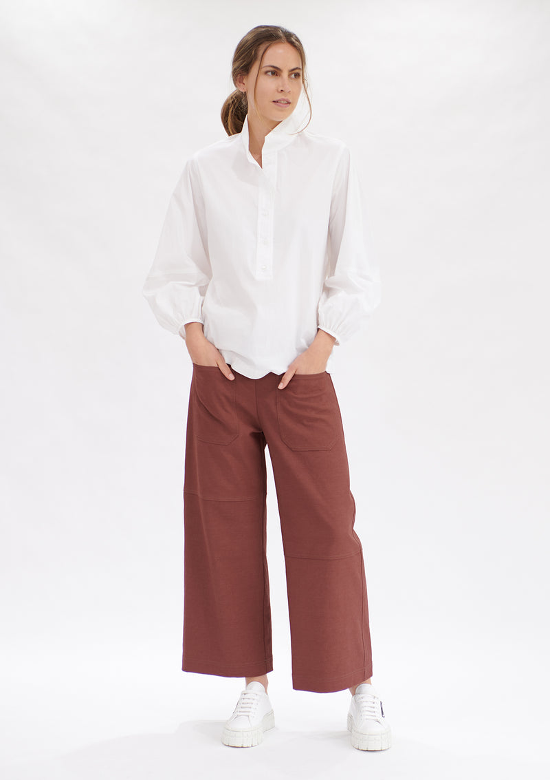 Mela Purdie Polished Canvas Quarter Panel Pant