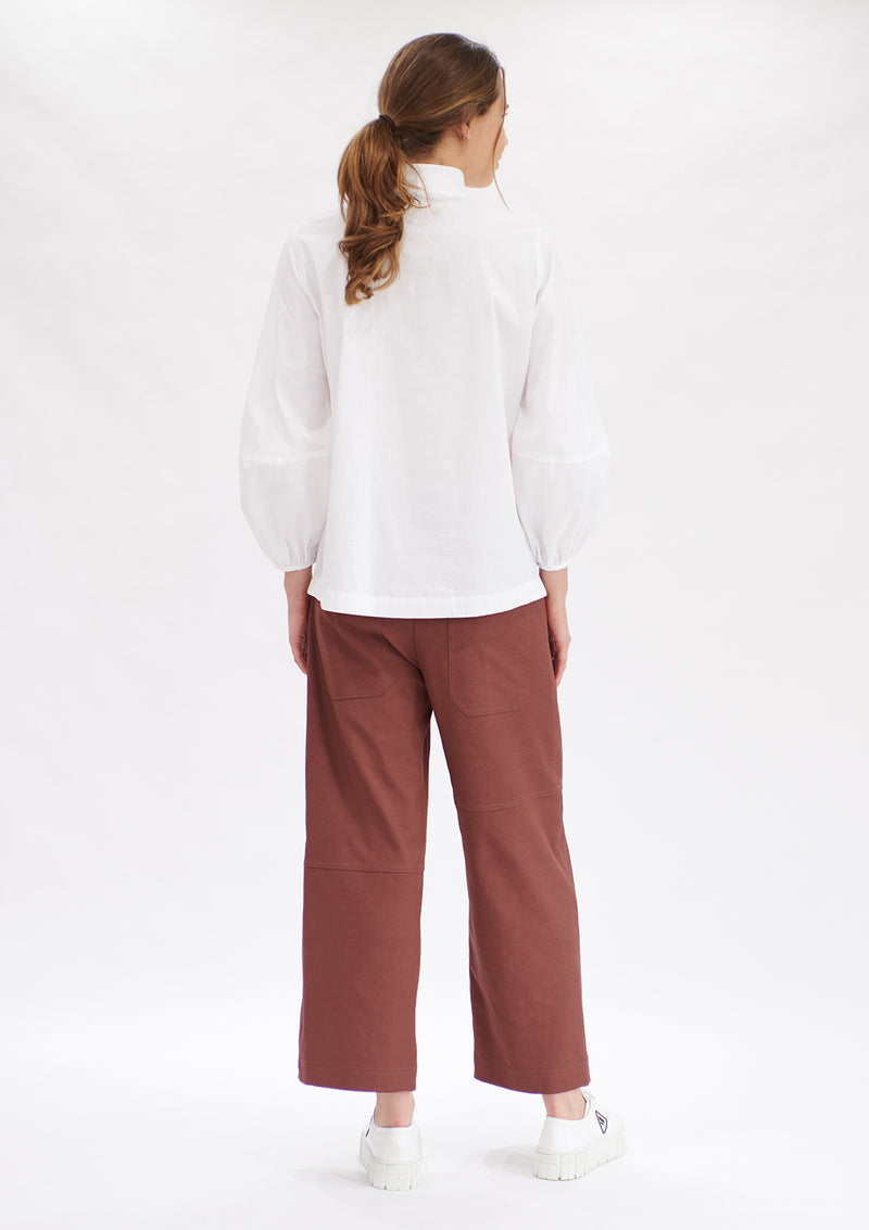 Mela Purdie Polished Canvas Quarter Panel Pant