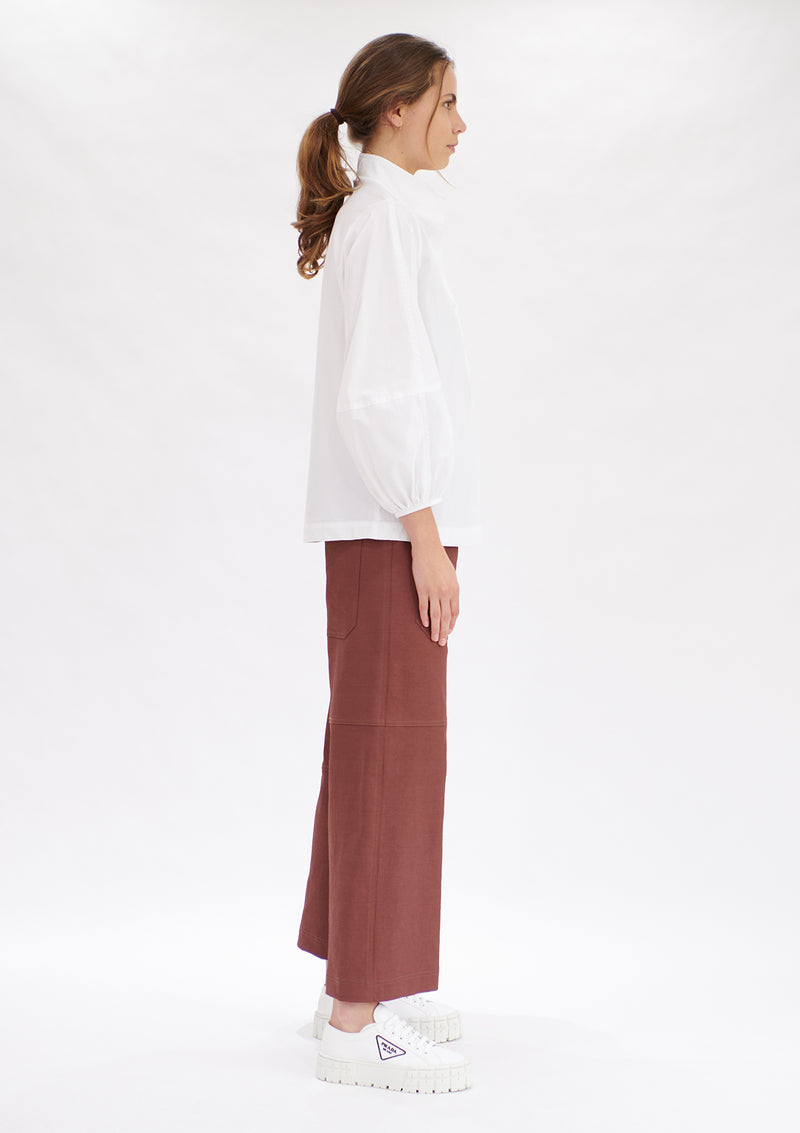 Mela Purdie Polished Canvas Quarter Panel Pant