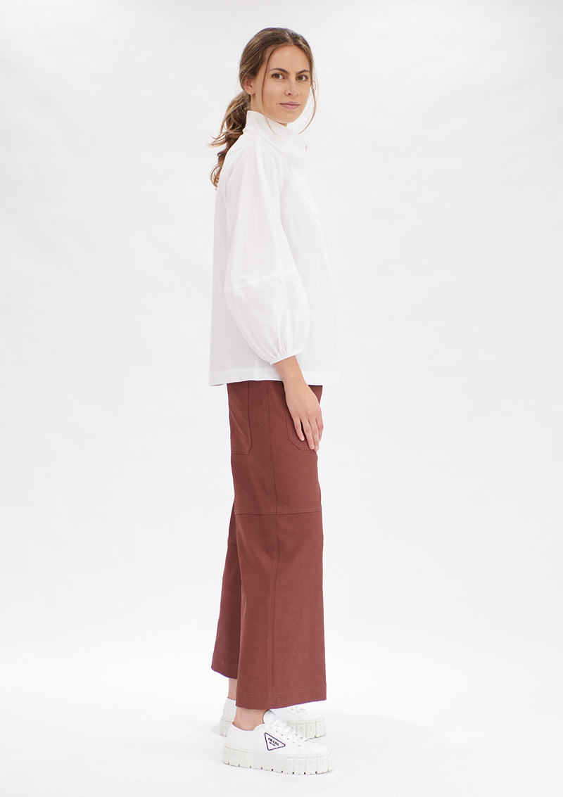 Mela Purdie Polished Canvas Quarter Panel Pant