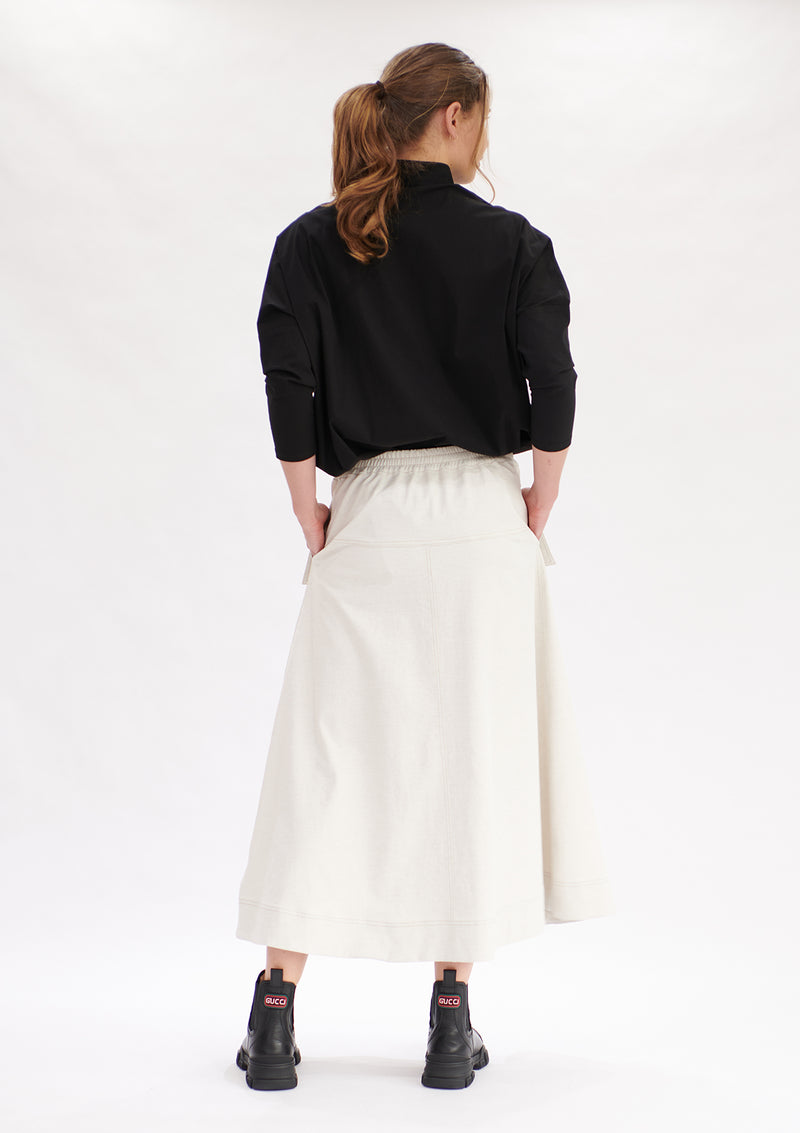 Mela Purdie Polished Canvas Duo Pocket Skirt