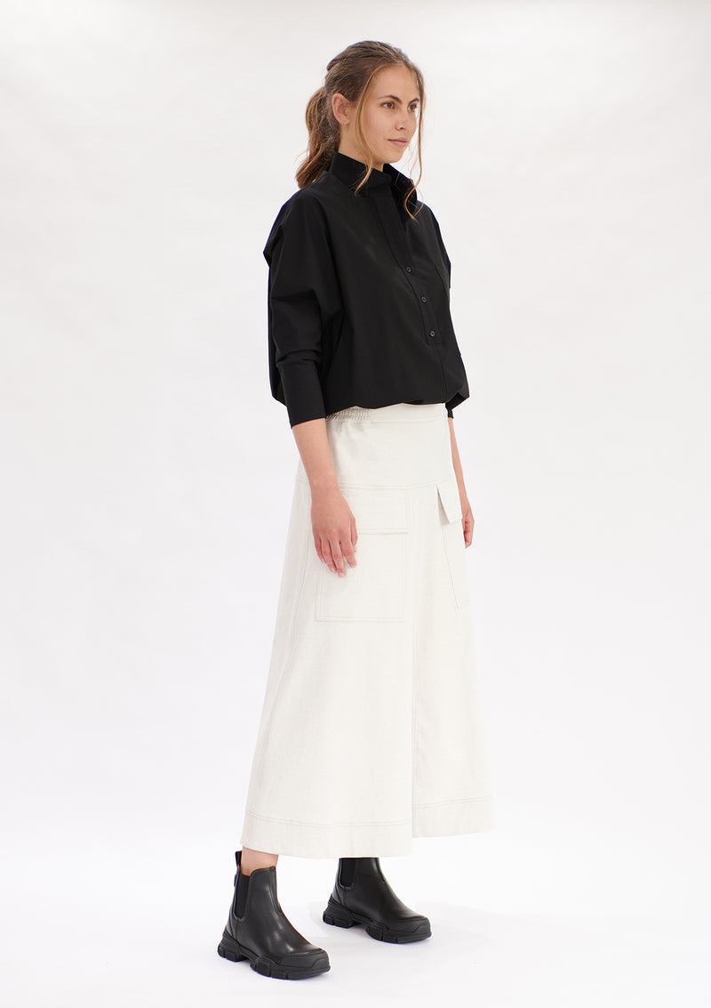 Mela Purdie Polished Canvas Duo Pocket Skirt