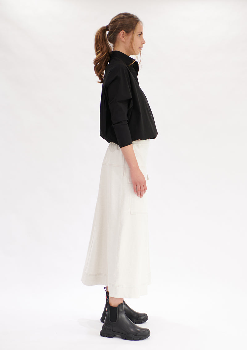 Mela Purdie Polished Canvas Duo Pocket Skirt