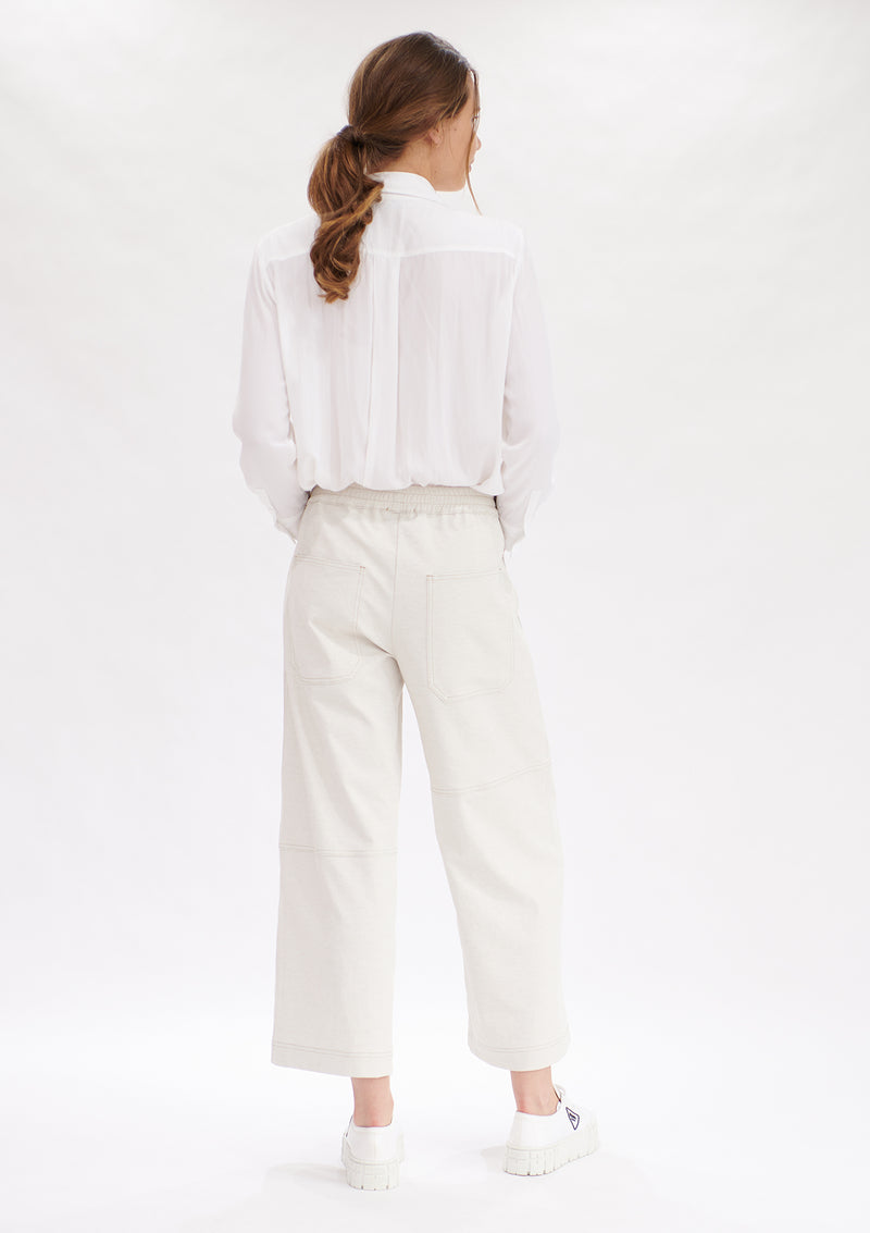 Mela Purdie Polished Canvas Quarter Panel Pant