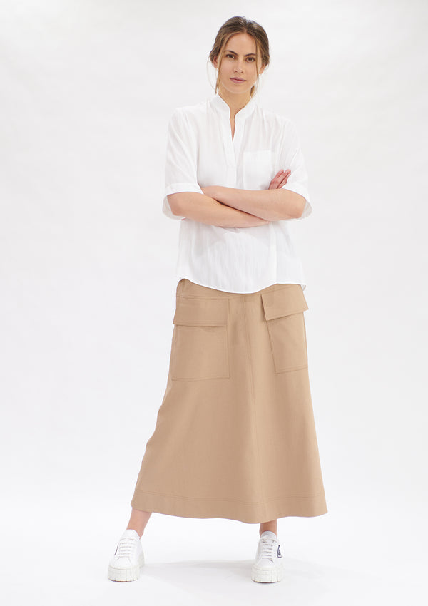 Mela Purdie Polished Canvas Duo Pocket Skirt