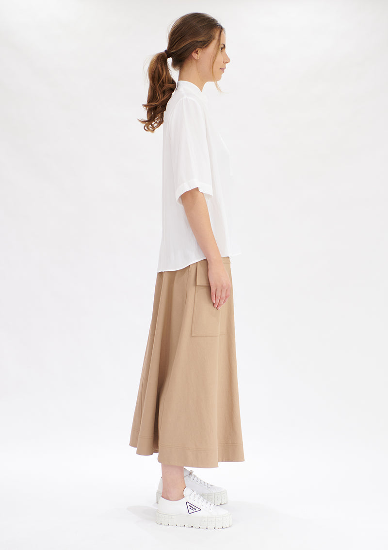 Mela Purdie Polished Canvas Duo Pocket Skirt