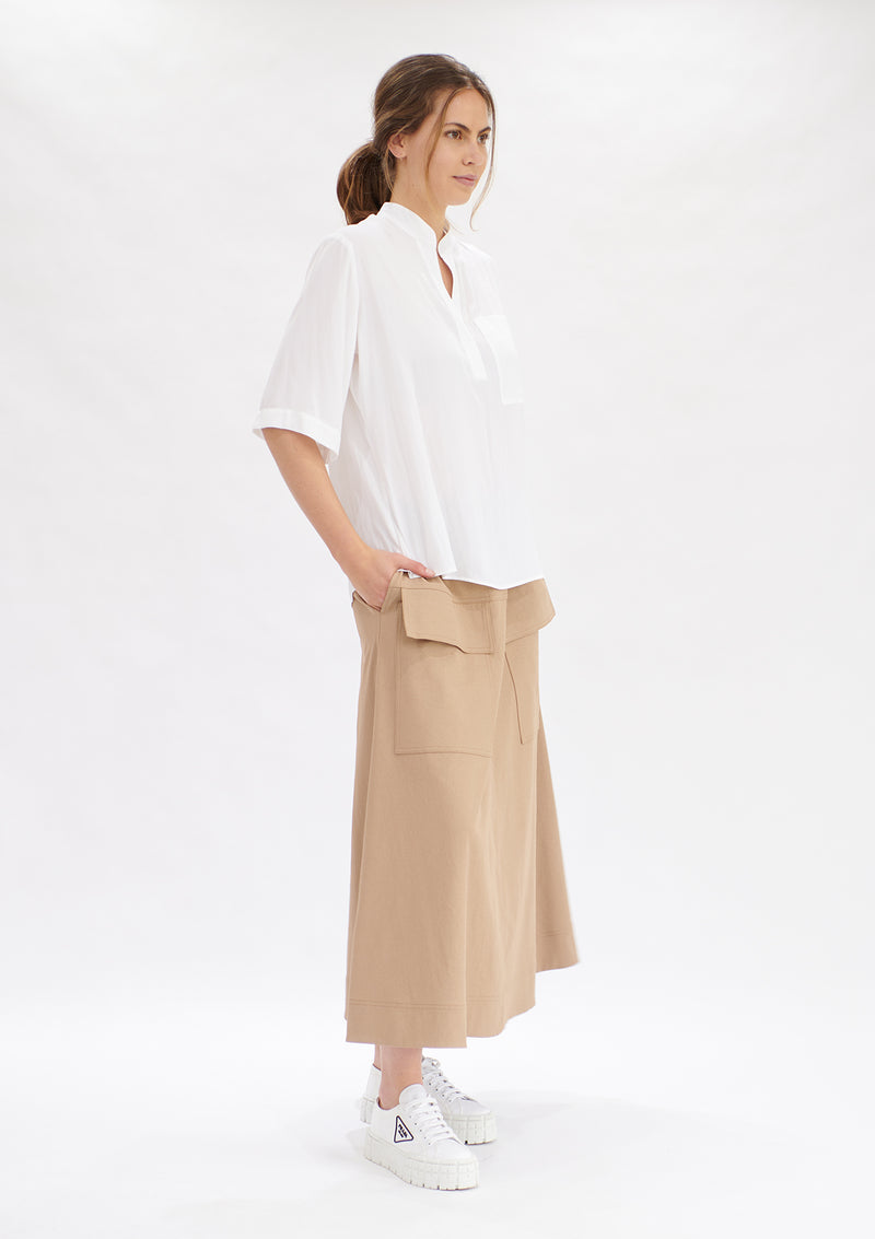 Mela Purdie Polished Canvas Duo Pocket Skirt