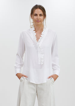 Mela Purdie Mache Flute Frill Shirt