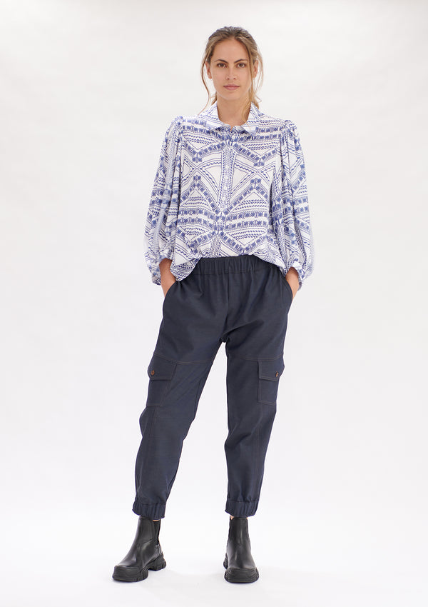 Mela Purdie Polished Canvas Panel Pocket Cargo