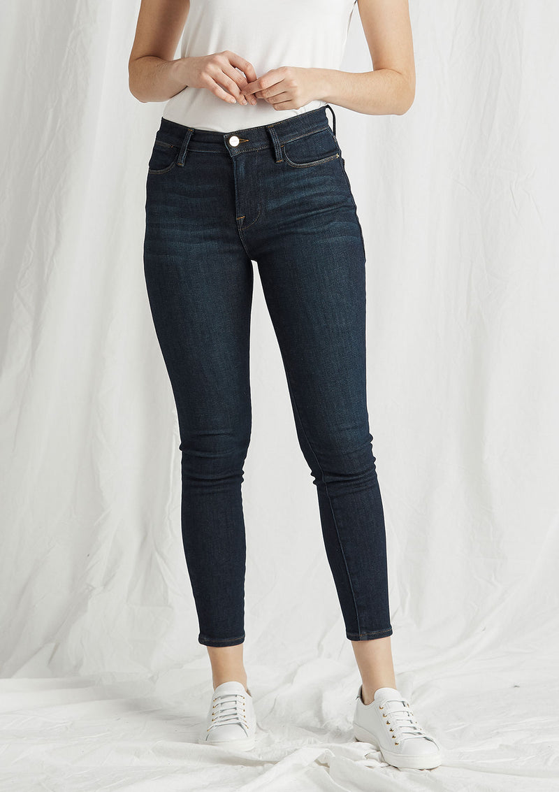 FRAME Le High Skinny Crop Jeans