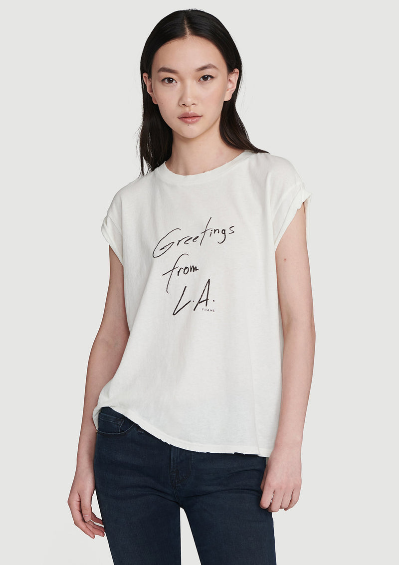 Frame Slouchy Rolled T