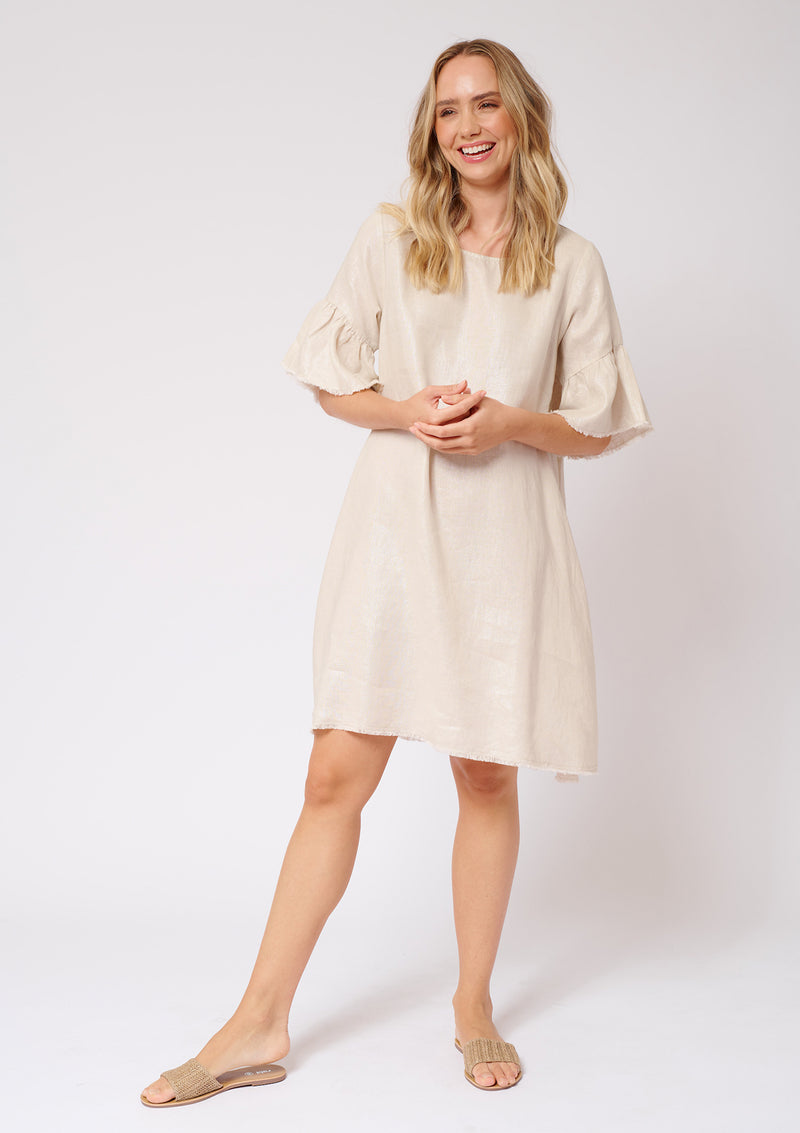 Alessandra Frayed Edge Dress