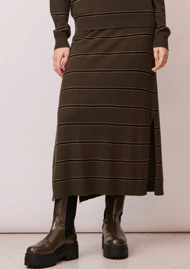 POL Clothing Grove Stripe Skirt