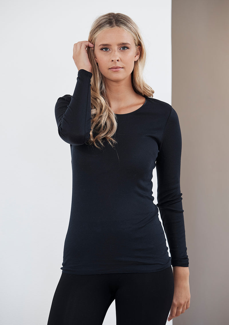 Hanro Cotton Seamless Long Sleeve Top