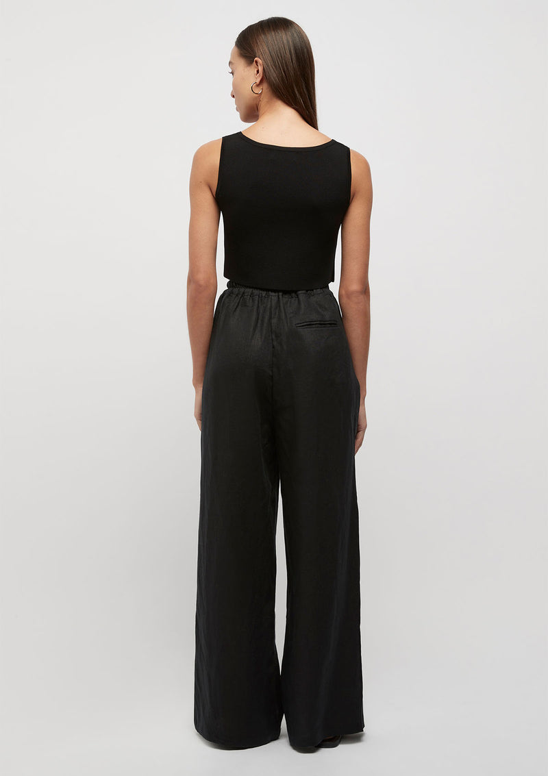 FRIEND of AUDREY Hayworth Linen Split Trouser