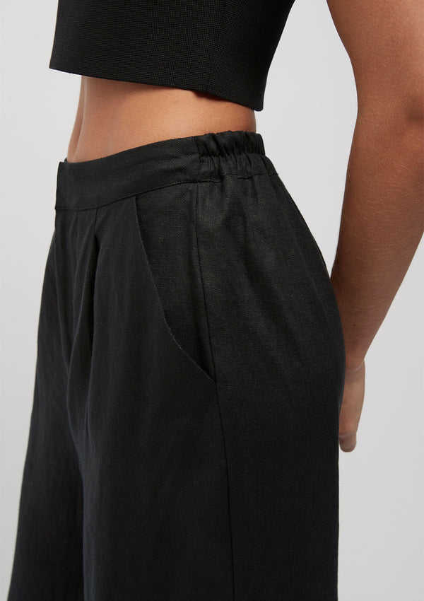 FRIEND of AUDREY Hayworth Linen Split Trouser