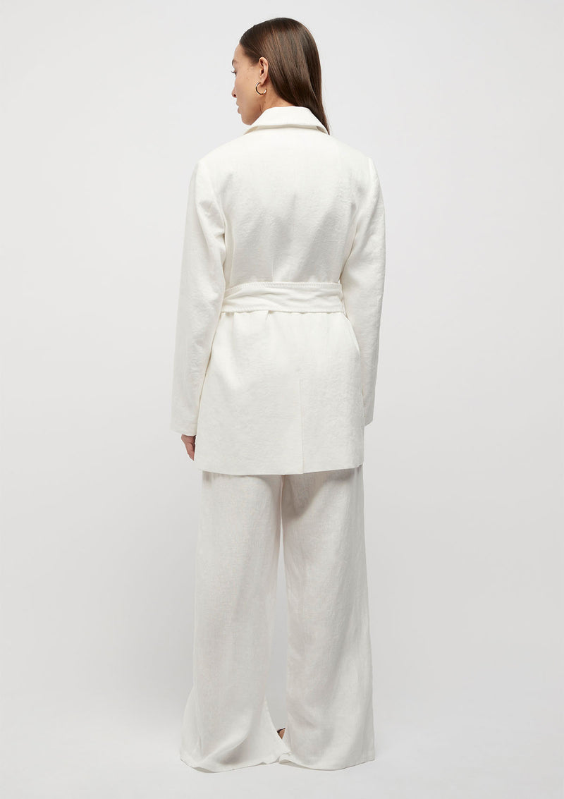 FRIEND of AUDREY Hayworth Linen Split Trouser