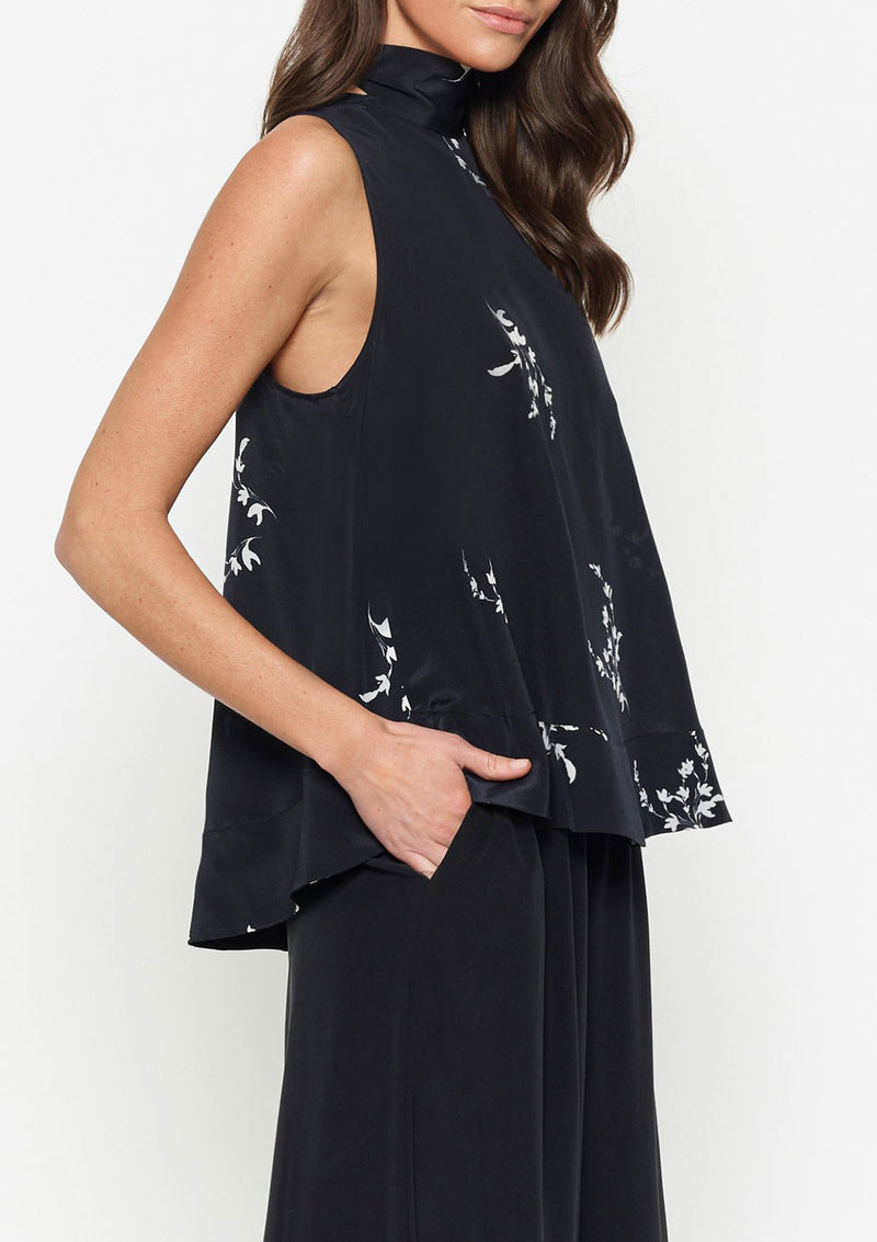 Luxe Deluxe Heart of Gold High Neck Tie Top