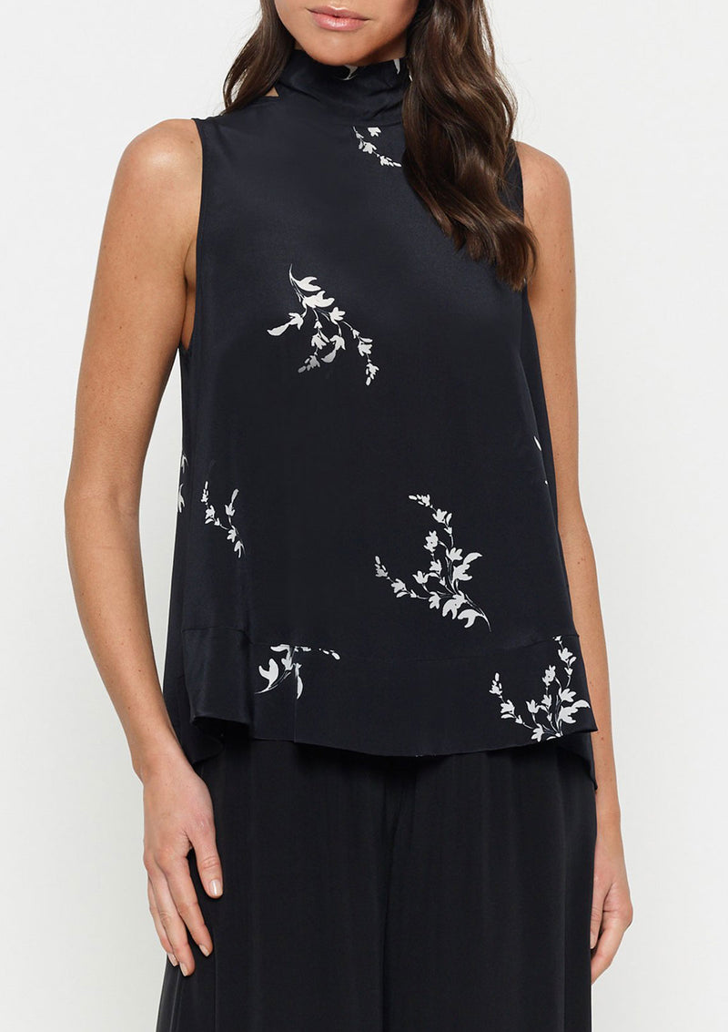 Luxe Deluxe Heart of Gold High Neck Tie Top