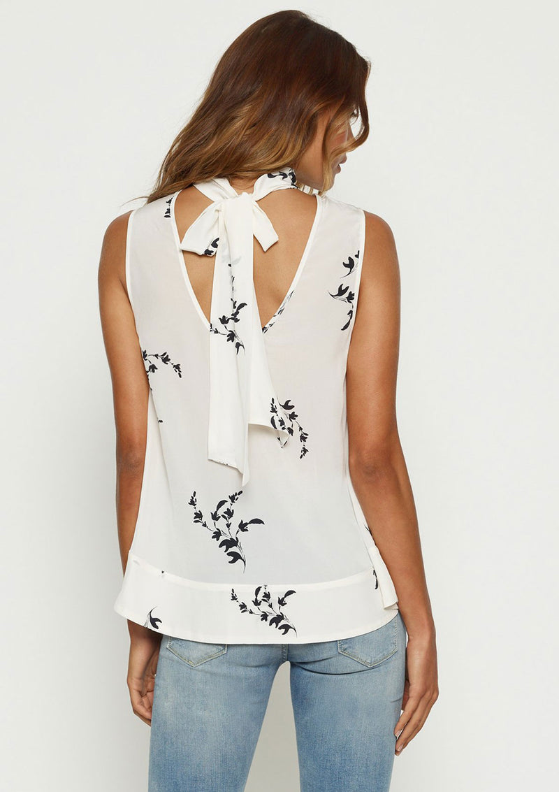 Luxe Deluxe Heart of Gold High Neck Tie Top
