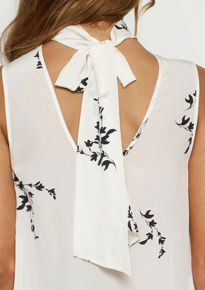 Luxe Deluxe Heart of Gold High Neck Tie Top