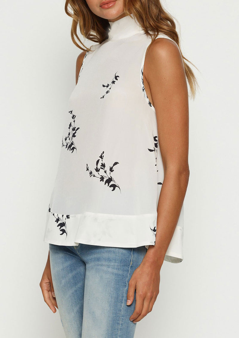 Luxe Deluxe Heart of Gold High Neck Tie Top