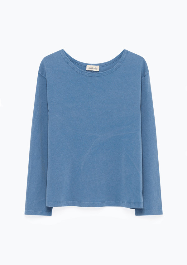 American Vintage Round Collar 7/8 Sleeve Straight Tee-Shirt Vintage Sailor