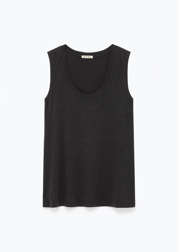 American Vintage U Collar Tank Top Carbon