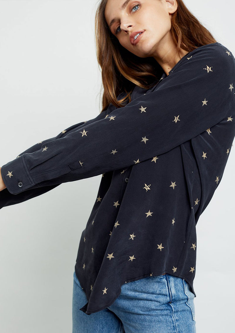 Rails Kate Black Stars Shirt