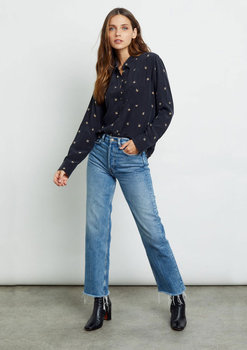 Rails Kate Black Stars Shirt