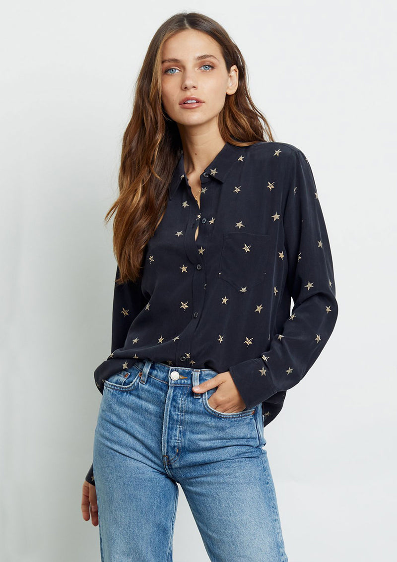 Rails Kate Black Stars Shirt
