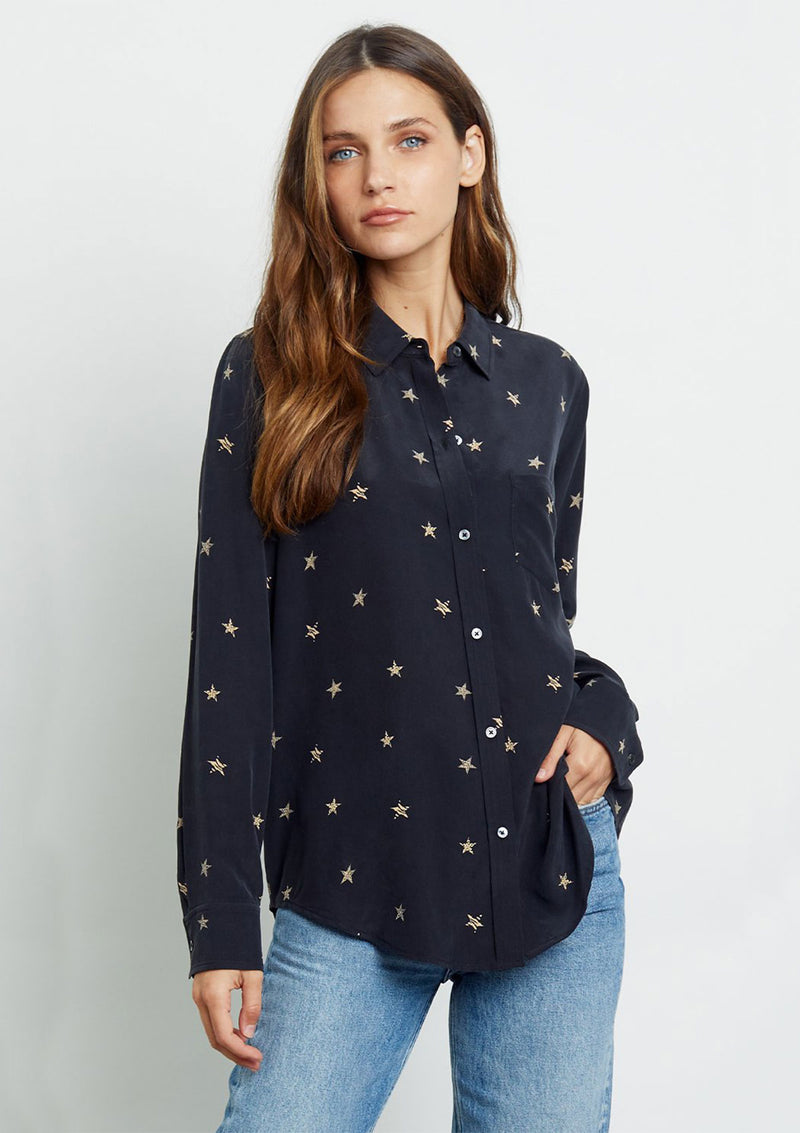 Rails Kate Black Stars Shirt