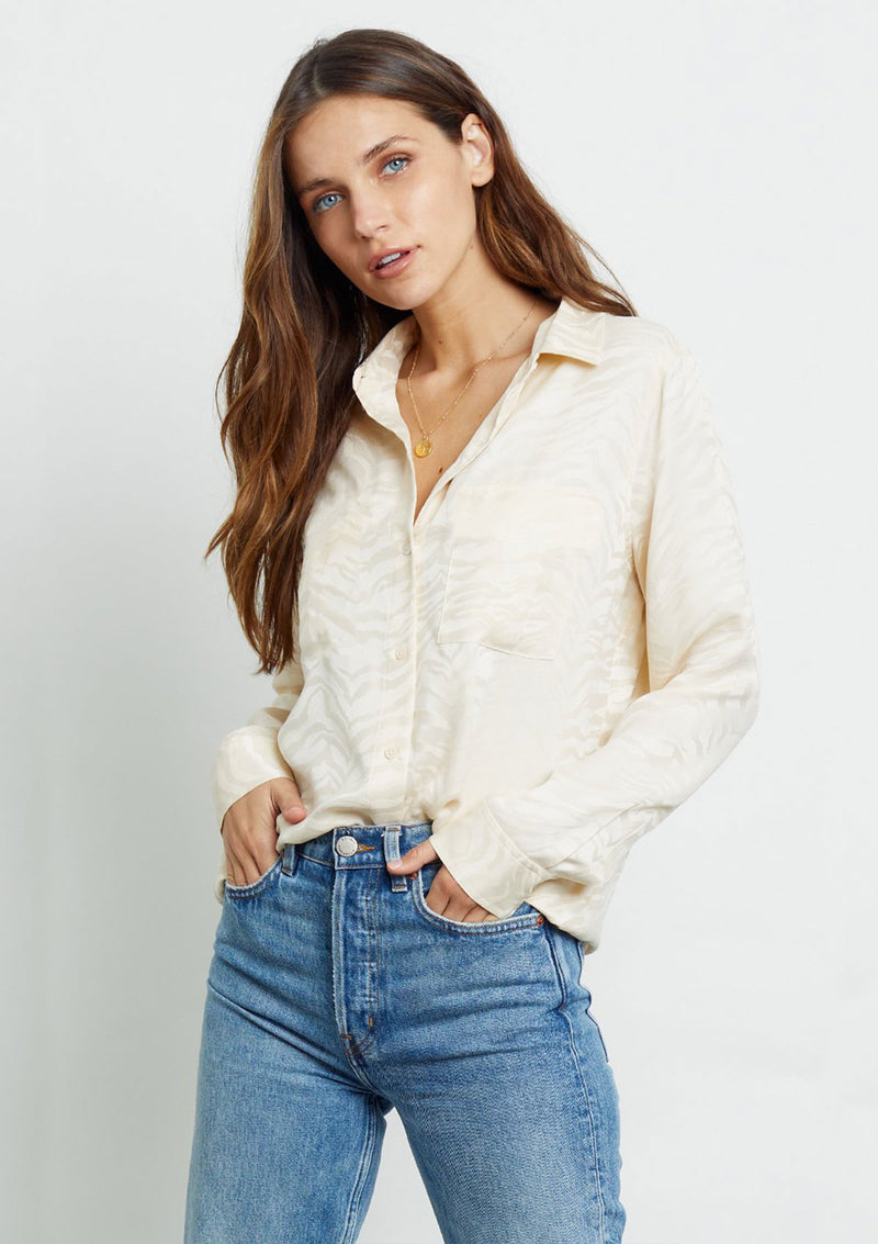 Rails Kate White Tiger Shirt