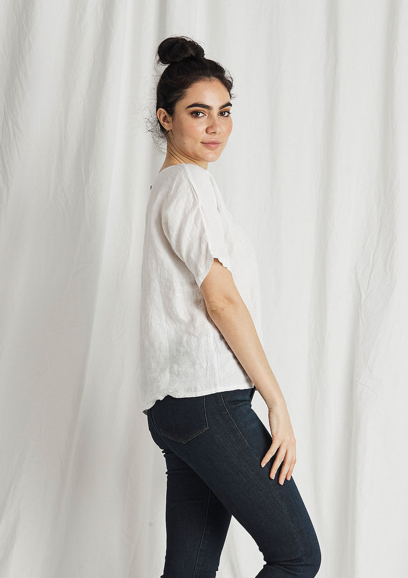 Khlassik Linen Flutter Top