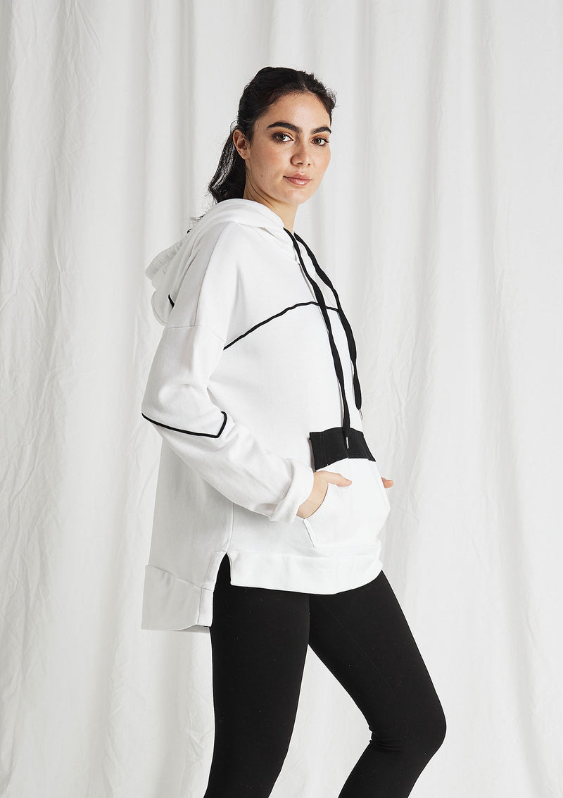 Khlassik Dropped Hem Hoodie