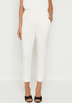 Luxe Deluxe Day-To-Night Drop Crotch Crop Tapered Pant Pastel Parchment