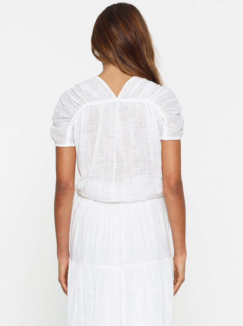 Luxe Deluxe Bahamas Gathered Top