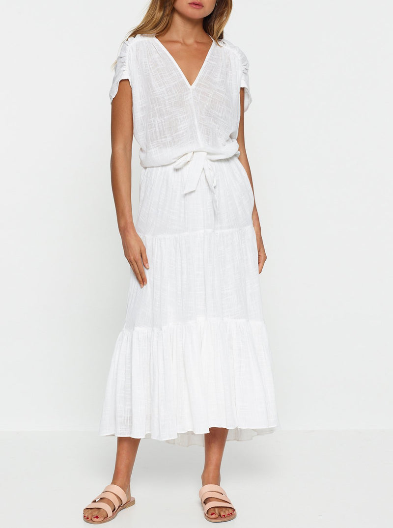 Luxe Deluxe Bahamas Gathered Top