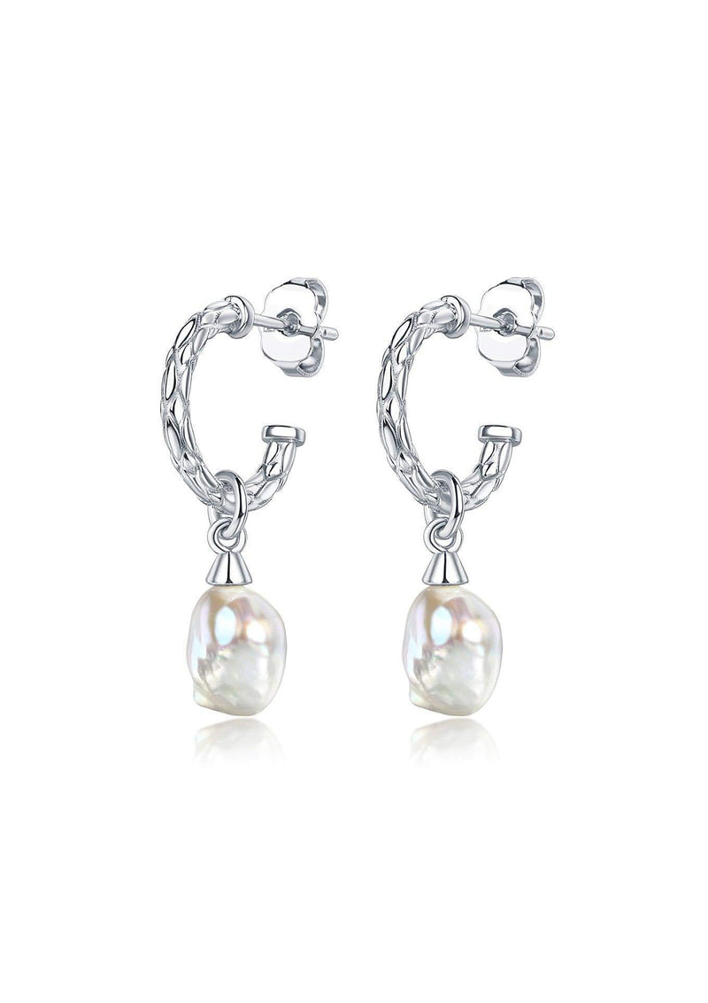 F+H Lenny Pearl Charm Earrings
